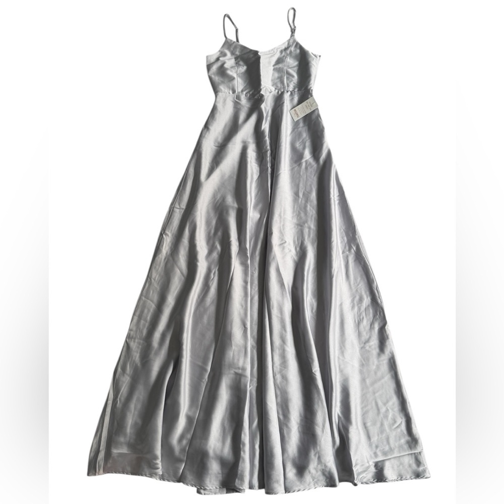 NWT Show Me Your Mumu Faith Maxi Dress Gray-Blue Small S‎ Formal Prom Bridesmaid